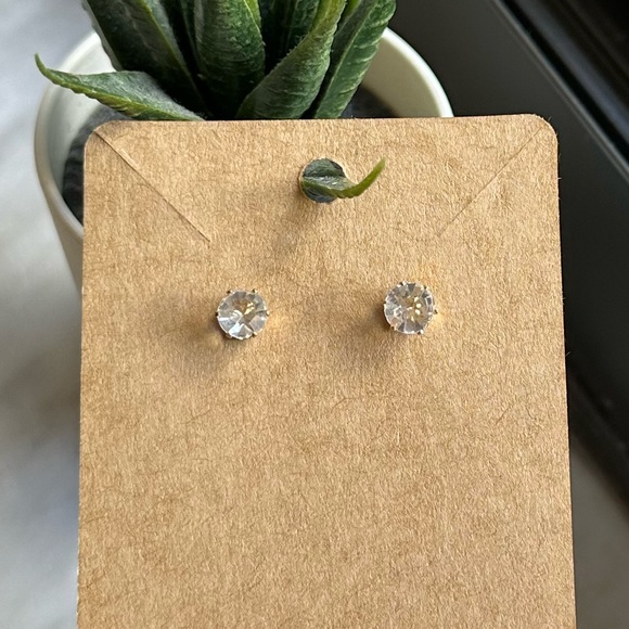 2 pairs of Diamond Simulant Earrings - Picture 3 of 4